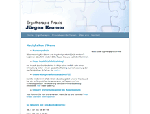 Tablet Screenshot of ergotherapie-kromer.de